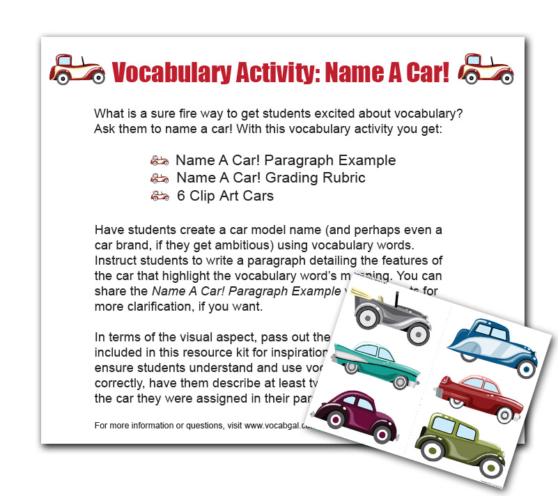 Create-A-Car-vocabulary-Activity